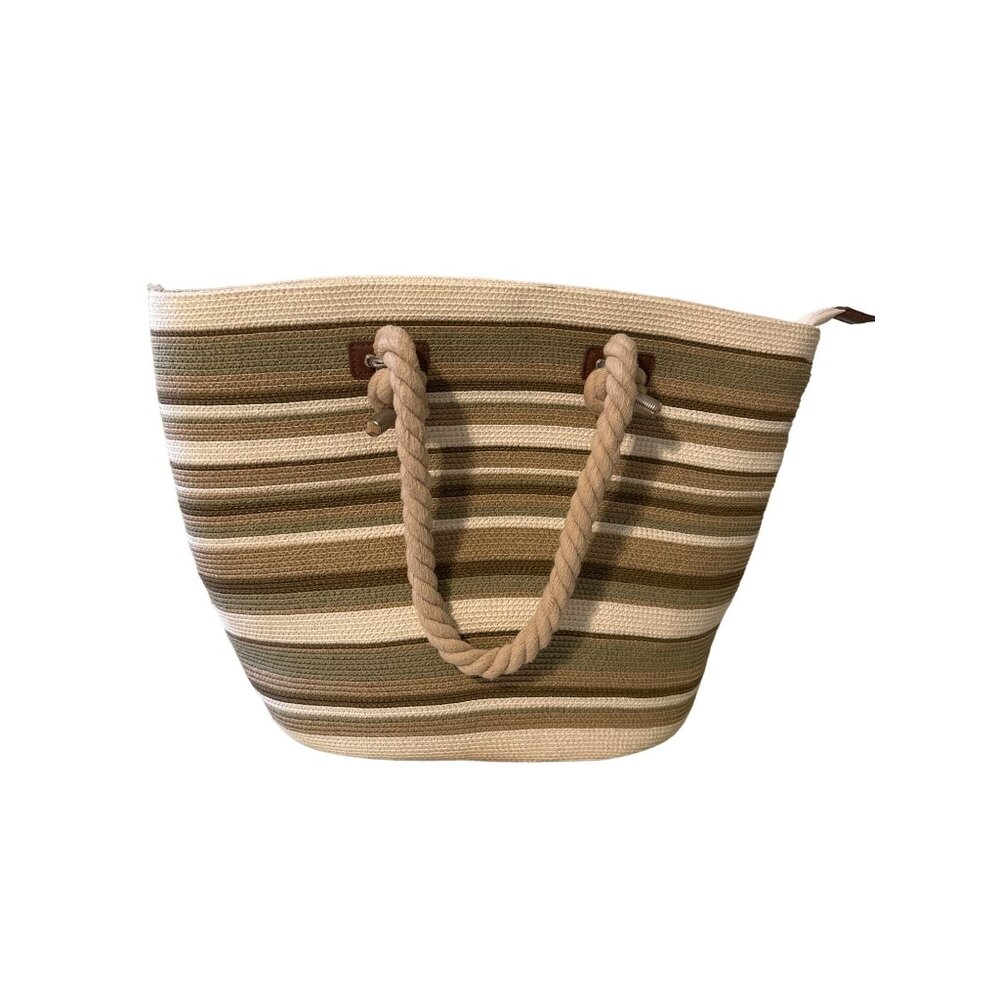 💖Unbranded woven cord bag with rope handles